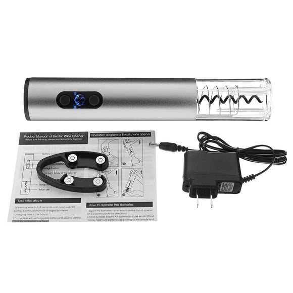 110V-220V Electric Wine Opener with Charger Wine Bottle Opener Wine Accessories Gift Tool Set