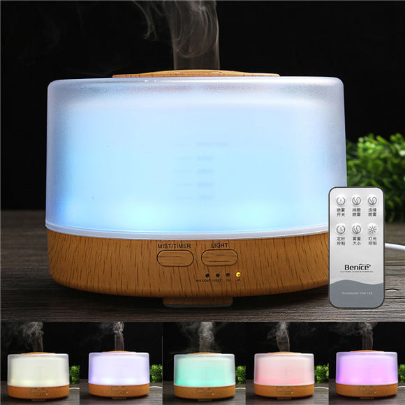 Ultrasonic Oil Essential Diffuser Humidifier LED Night Light Air Aromatherapy Purifier AC110-240V