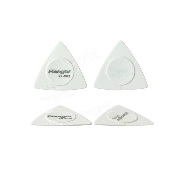 10Pcs Flanger P-003 1.0mm/0.75mm/0.5mm White Guitar picks for Acoustic Guitar Bass Ukulele