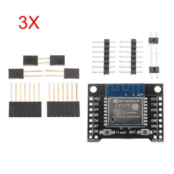 3Pcs Wemos X-8266 ESP-WROOM-02 Development Board D1 Mini Nodemcu WiFi Internet Of Things