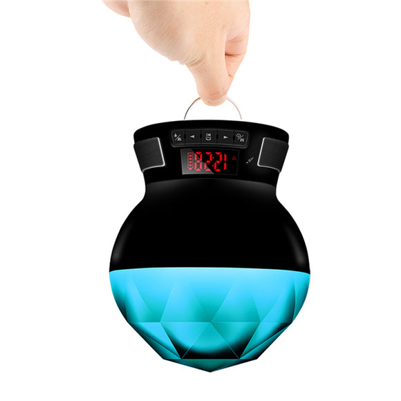 Colorful LED Nightlight Pat Sensor FM Radio TF Card Aux-in Bluetooth Speaker With Mic