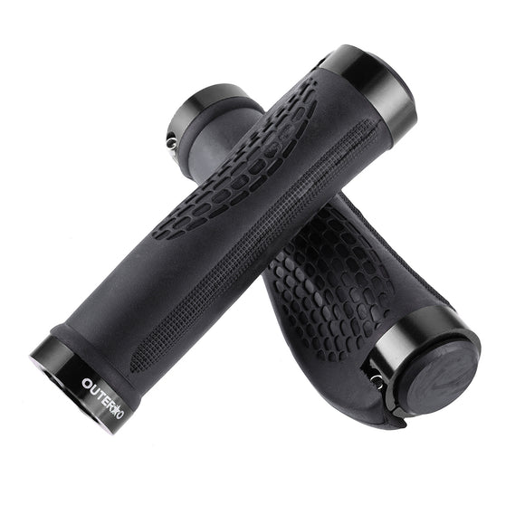 OUTERDO 1 Pair Bike Bicycle Ergonomic Lock-On Grip MTB Cycling Handlebar Grips