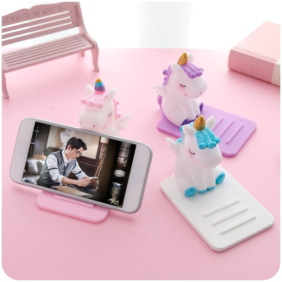Universal Unicorn Desktop Phone Holder For Smart Phone iPhone Samsung Huawei Xiaomi LG Vivo Oppo