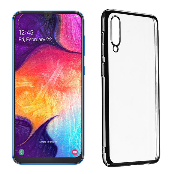 Bakeey Anti-Scratch Transparent Plating Hard PC Protective Case for Samsung Galaxy A50 2019