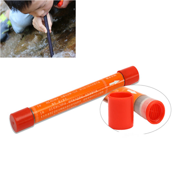 Portable 70L Straw Water Purifier Camping Hiking Outdoor Survival Emergency Supplies