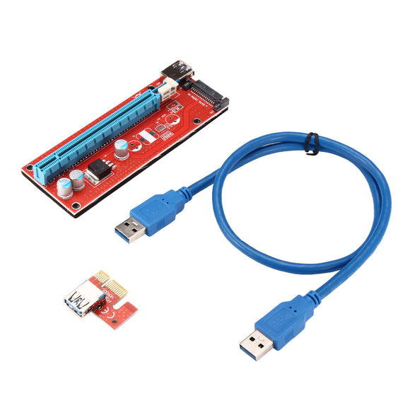 Ver007s USB 3.0 PCI-E 1x to 16x Extender Riser Card Adapter Cable Bitcoin GPU Mining