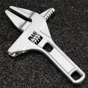200mm Mini Small Adjustable Spanner Wrench Short Shank Large Openings Ultra Thin