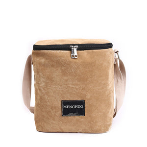 Women Corduroy Leisure Bucket Bag Zipper Fashion Shoulder Bags Daypack