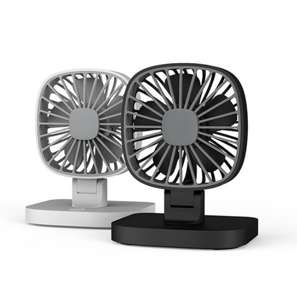 Portable USB Dual Head Mini Air Fan 360 Rotation for Car Home Office Cooling
