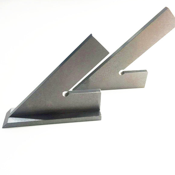 100*70mm 120*80mm 150*100 200*130mm 45 Degree Square Ruler Angle Gauge with Wide Base Steel 45 Industrial Try Machinist Square with Base