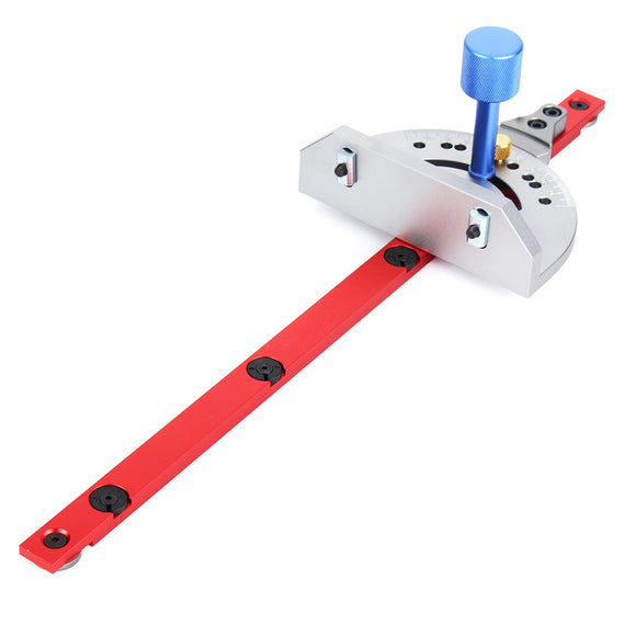 Red Miter Gauge Table Saw Router Miter Gauge Sawing Assembly Ruler Woodworking Tool for Bandsaw