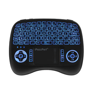 iPazzPort KP-810-21T-RGB French Three Color Backlit Mini Keyboard Touchpad Airmouse