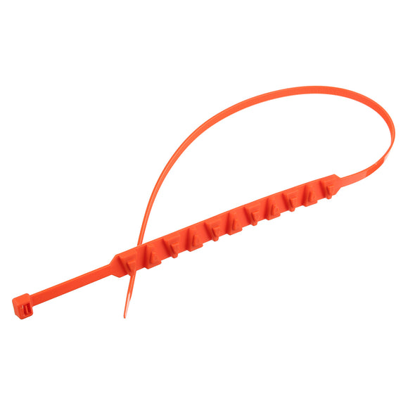 10Pcs Orange Snow Chain Tire Emergency Rainproof Nylon Wear-Resistant Low Temperature