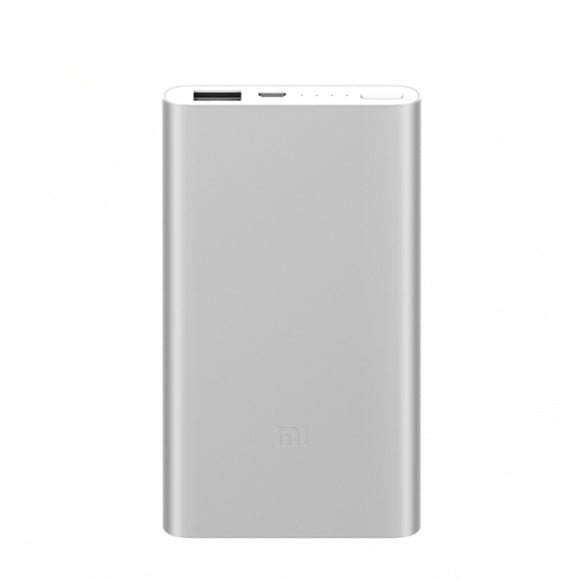 Original XIAOMI New 5000mAh 2 Alloy Metal Ultra Thin Power Bank For Mobile Phone