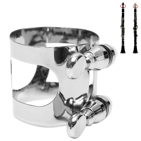 Nickel Plated Clarinet Double Screws Adjust Mouthpiece Ligature
