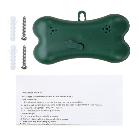 Waterproof Ultrasonic Pet Dog Anti-barking Repeller Stop Bark Training Device