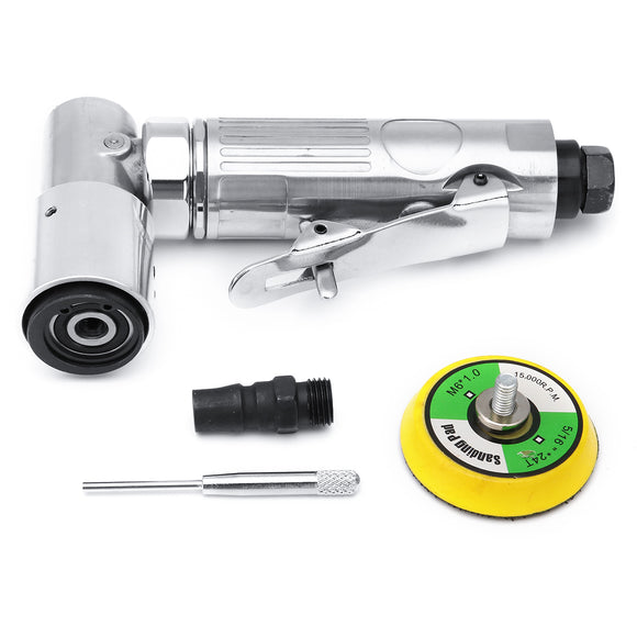 Mini Pneumatic Grinding Polishing Machine Mini Air Sander with 90 Grinding Machine Pneumatic Polishing Tool 1/4Inch