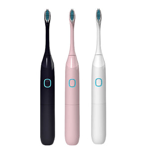 Electric Toothbrush Vibrating Toothbrush with Replacement Heads Acoustic Wave Vibration Waterproof Soft Electric Toothbrush IPX7 Waterproof