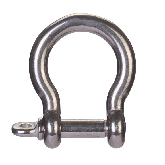XINDA XD8619H Stainless Steel 9.8kg Tension D Anchor Shackle Climbing Carabiner Screw Lock