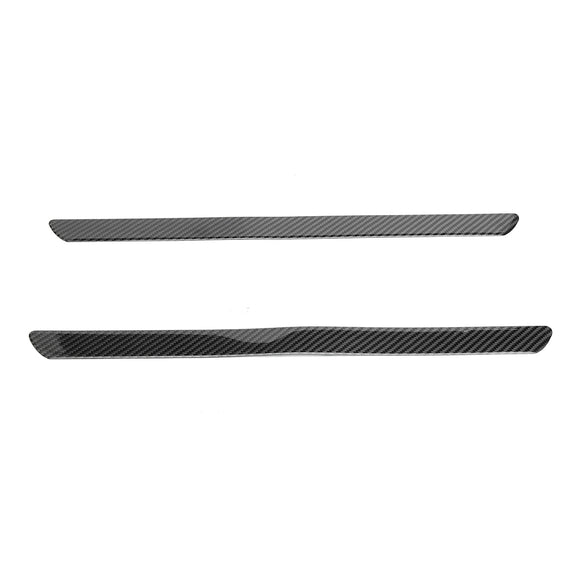 One Pair Universal Car Scuff Plate Door Sill Panel Step Protector Carbon Fiber Guard