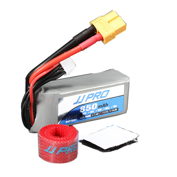 JJPRO Power 11.1V 850mah 30C 3S Lipo Battery XT60 Plug