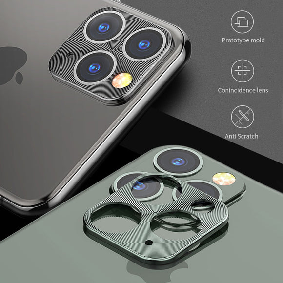 Bakeey Anti-scratch Metal Circle Ring Phone Camera Lens Protector for iPhone 11 Pro 5.8 inch
