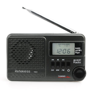 Retekess F9216A TR601 Digital Display Radio with FM AM for Family Camping Outdoor