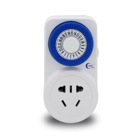 Smart Plug-in Energy-saving 24 Hours Programmable Timer Switch Wall Socket Charger With Clock