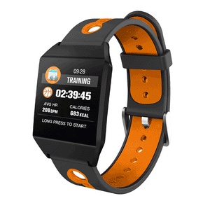 XANES W1 1.3 IPS GPS Smart Watch Waterproof Heart Rate  Smart Bracelet mi band fitbit ionic"