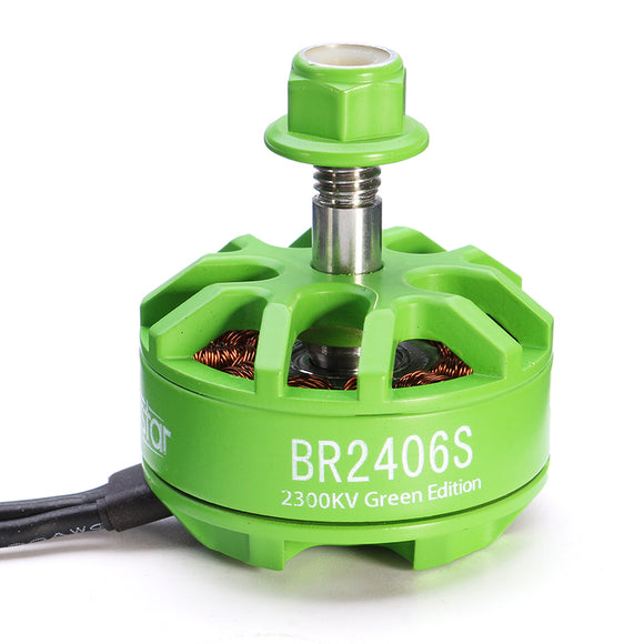 Racerstar 2406 BR2406S Green Edition 2300KV 2-5S Brushless Motor For X220 250 280 300 RC Drone FPV Racing