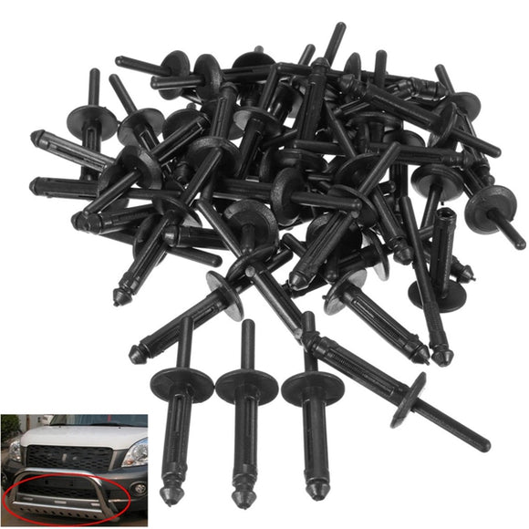 50pcs Mudguard Fender Bumper Fastener Rivet Clips For Jeep Grand Cherokee