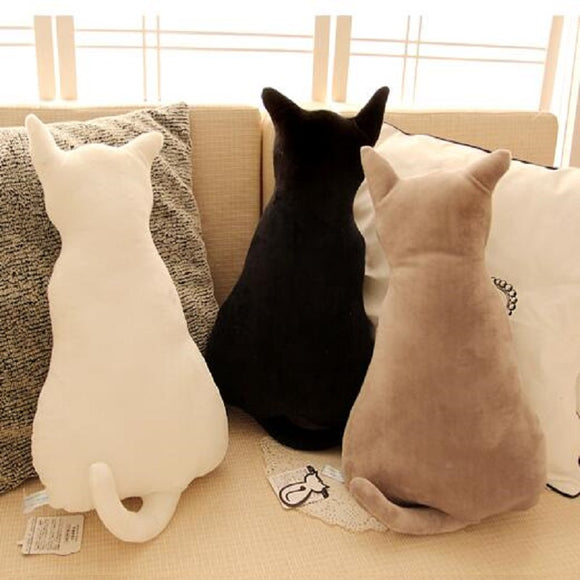 KCASA KC Super Cute Soft Plush Cat Back Sofa Pillow Cushion Stuffed Animal Doll Pillows