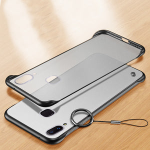 Bakeey Transparent Ultra Thin Anti Fall Matte Hard PC&Soft Edge With Finger Ring Protective Case For Xiaomi Redmi Note 7