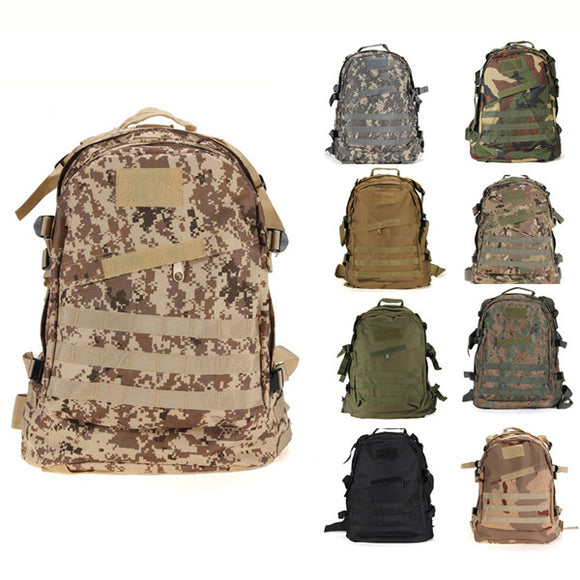 40L Outdoor Tactical Backpack Shoulder Bag Rucksack For Camping Hiking Trekking 6 Colors
