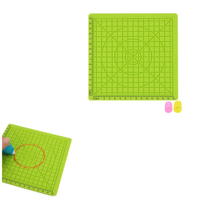 B-Type 3D Printing Pen Silicone Design Mat + 2pcs Insulation Silicone Finger Caps