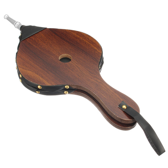 Wood Leather Fireplace Blower Pure Handmade Air Blower Air Blowing Tool