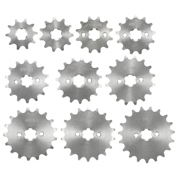 420 10/11/12/13/14/15/16/17/18/19 Teeth Counter Sprocket For 70cc 110cc 125cc Motorcycle