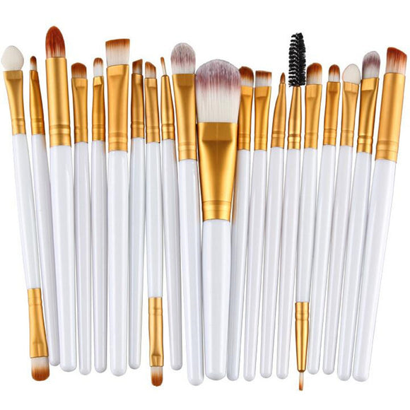 20Pcs Multifunctional Face Makeup Brushes Eye Makeup Lip Makeup Brushes Cosmetic Tool