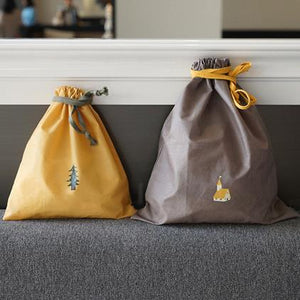 Cartoon Drawstring Pouch Waterproof Travel Bags Storage  Luggage Bags