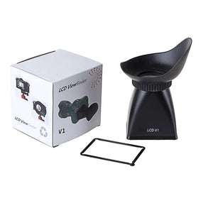 Optical Glass V1 LCD Monitor Viewfinder 2.8X Magnifier Eyecup Camera Sunshade Hood DSLR 500D 7D 5D