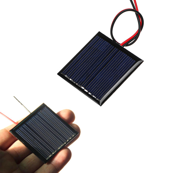 0.25W 5V 45*45mm Mini Polysilicon Solar Panel Epoxy board with Wire