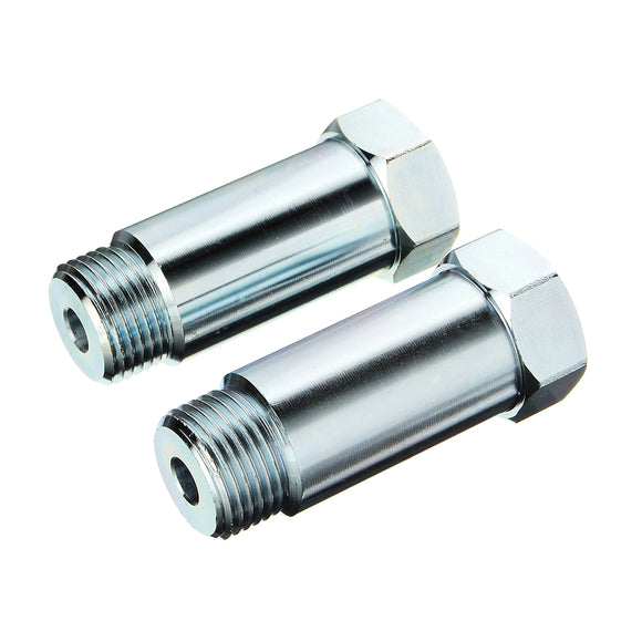 2Pcs Straight O2 Oxygen Sensor Extension Extender Spacer Adapter 55mm For M18 x 1.5