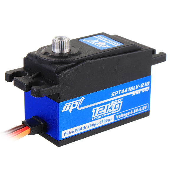 SPT Servo SPT4412LV-210 12KG Digital Servo 210 Large Torque Metal Gear Short Body For RC Robot
