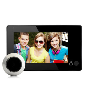 DANMINI YB-43CH Peephole Viewer Doorbell 145 Degree Wide Viewing Video Intercom Built-in 4pcs IR LED