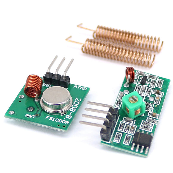 10pcs 433MHz RF Wireless Receiver Module Transmitter kit + 2PCS RF Spring Antenna OPEN-SMART for Arduino - products that work with official for Arduino boards