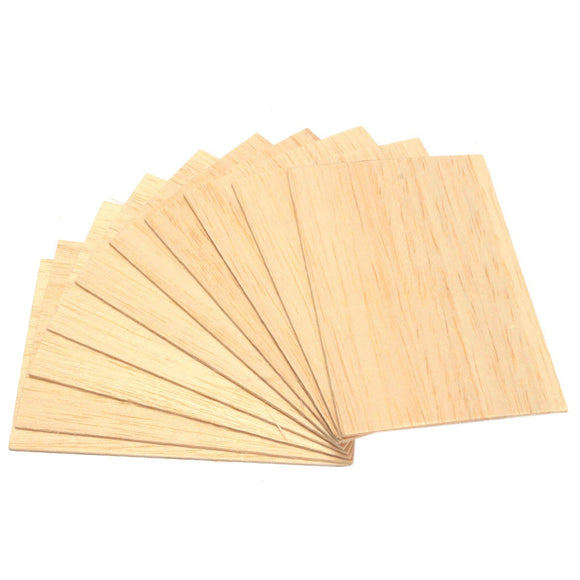 150x100x2mm 10Pcs Balsa Wood Plate Sheet for Airplane Boat DIY Model