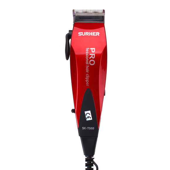 SURKER 220V Professional Electric Men Hair Trimmer Clipper Beard Shaver Machine Kit Set