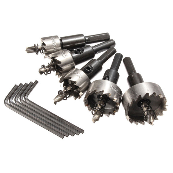 5pcs 16-30mm HSS Hole Saw Cutter Drill Bit Set