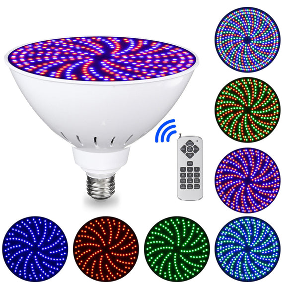 120V 35W RGB 415 LED Swimming Pool Light Colorful Change Underwater Bulb with Remote Controller