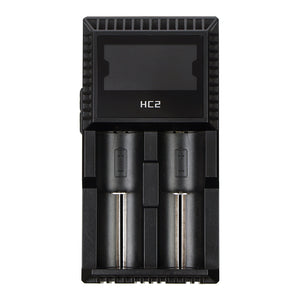 Sunflower Rich HC2 LCD Display Rapid Smart Battery Charger For 18650 26650 2Slots US/EU Plug